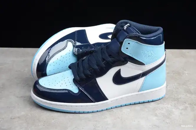 Rep TBkick 1 Jordan Retro CD0461-401 UNC Patent OG Air High 0502